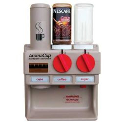 AROMACUP 2 INGREDIENT DISPENSERS + 1 CUP DISPENSER ** ETA 10/7/2026 **