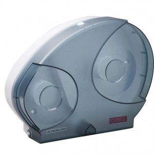 CAPRICE JUMBO RESERVE TOILET ROLL DISPENSER ABS Plastic, 33cm x 13cm x 40cm