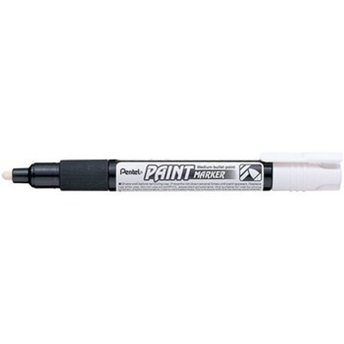 PENTEL MMP20 PAINT MARKER Medium Bullet White (Box of 12)