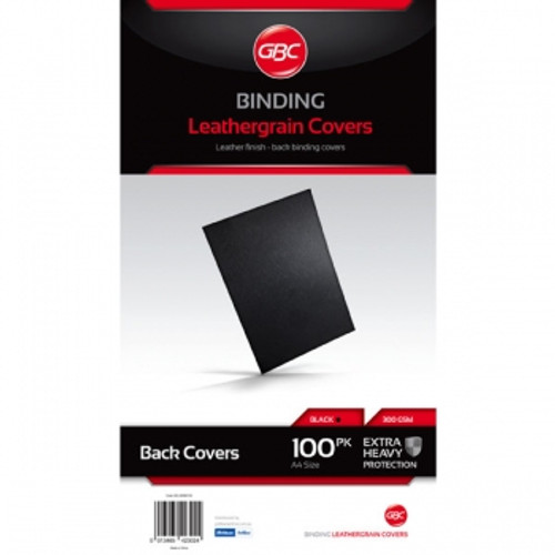 GBC IBICO LEATHERGRAIN BINDING COVERS Black, Pk100