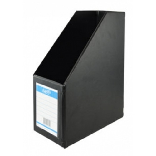 BANTEX PVC MAGAZINE FILE A4 64mm Black