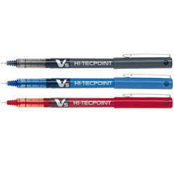 PILOT HI-TECPOINT PEN BX-V7 0.7mm Fine Blue (Pack of 12)