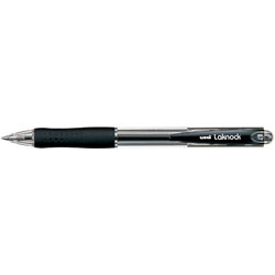 UNIBALL SN100 (07) LAKNOCK RETRACTABLE BALLPOINT PEN 0.7mm Black, Bx12