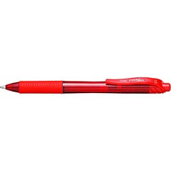 Pentel BL110 Energel X Liquid Gel Pen Retractable 1.0mm Red, Box of 12
