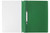 MARBIG A4 STANDARD PP FLAT FILES (CLEAR FRONT) Green