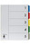 MARBIG POLYPROPYLENE DIVIDERS 5 Tab A4 Multi-Colour Extra Wide