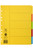 MARBIG EXTRA WIDE MANILLA DIVIDERS 5 Tab A4 Multi-Coloured Extra Wide