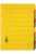 MARBIG BRIGHT MANILLA DIVIDERS 10 TAB A4 MULTI-COLOURED