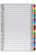 MARBIG PLASTIC COLOURED TABBED MANILLA DIVIDERS A-Z Tab A4