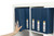 MARBIG ENVIRO CLEARVIEW INSERT BINDERS A4 4 'D' 50mm Blue