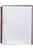 MARBIG REFILLABLE DISPLAY BOOKS Clear Front Maroon Back A4 20 Pocket