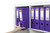 MARBIG PE LINEN LEVER ARCH A4 - Purple 6601019 / 6509019