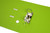 MARBIG PE LINEN LEVER ARCH A4 - Lime 6601032 / 6509004