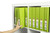 MARBIG CLEARVIEW INSERT BINDER A4 38MM 2D LIME