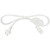 ELSAFE STARTER CABLE 10AMP 2M WHITE 3 Pin Plug, Thermal Overload