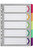 MARBIG FLURO TAB DIVIDERS A4 5 Tab Rein Board White