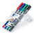 Staedtler 348 Lumocolor Duo Permanent Markers - Wallet of 4 Assorted Colours
