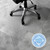 Floortex Chair Mat PVC Low Pile Carpet 90 x 121cm Keyhole with 1 Yr Warranty