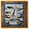 New Hampshire Scenic Throw Blanket – Woven NH Landmarks (Made in USA)