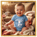 Cobbetts Pond Baby Onesie – Windham NH Infant Bodysuit (Blue)