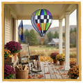 Decorative Hot Air Balloon – 22" Vintage Hanging Outdoor Decor
