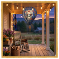 Decorative Hot Air Balloon – 22" Vintage Hanging Outdoor Decor