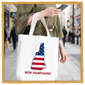 New Hampshire Tote Bags – Canvas Shopping Bags (Multiple Designs)