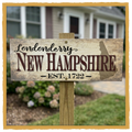 NH ESTABLISHED TOWN SIGN with NH State