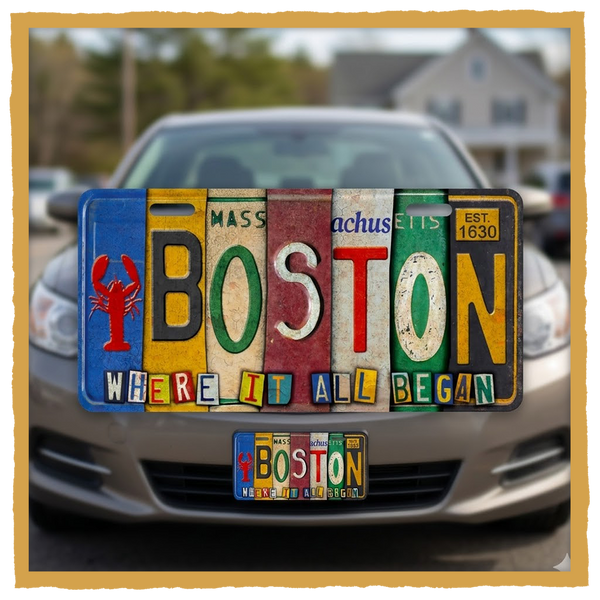 BOSTON TEAM LICENSE PLATE