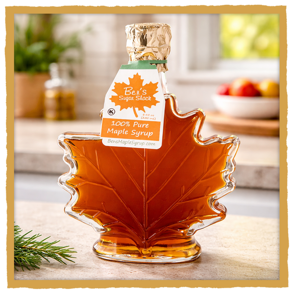 NH MAPLE SYRUP GLASS LEAF