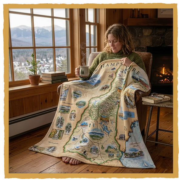 NEW HAMPSHIRE Map Blanket