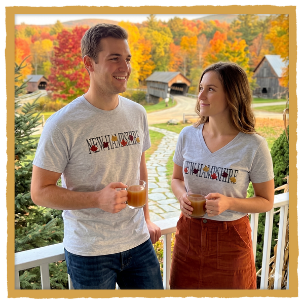 NH embroidered design