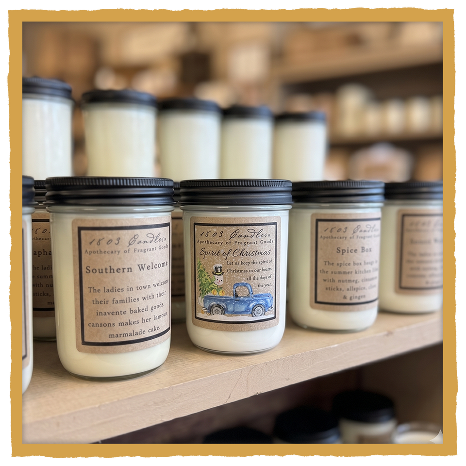 1803 Soy Candle – Handcrafted Rustic Scented Candle