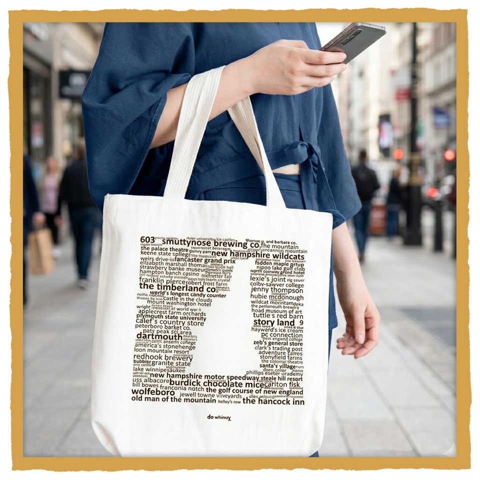 New Hampshire Tote Bags – Canvas Shopping Bags (Multiple Designs)