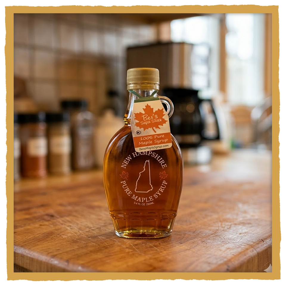 NH MAPLE SYRUP FLASK
