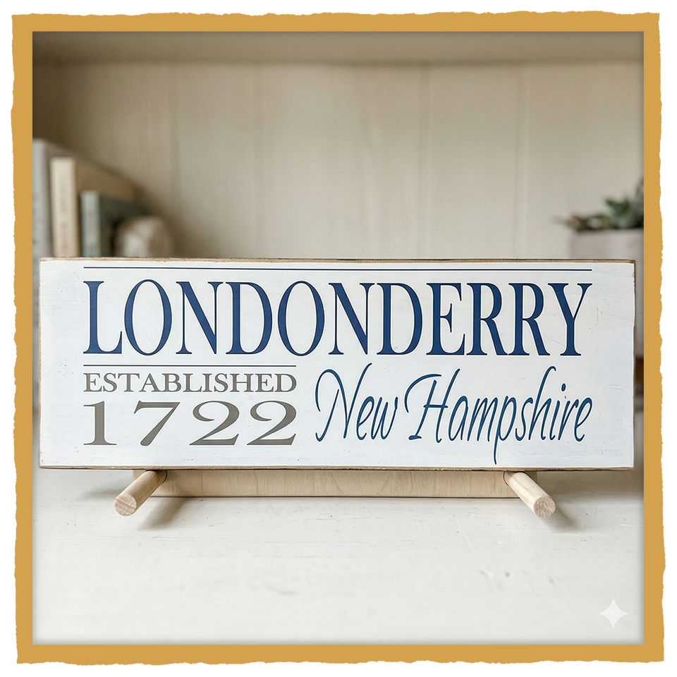 NH TOWN ESTABLISHED SIGN