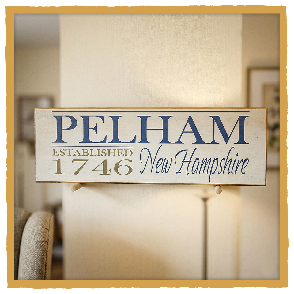 NH TOWN ESTABLISHED SIGN