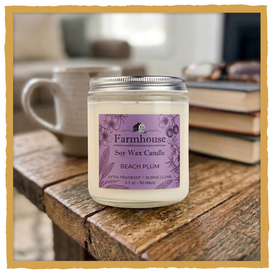 Farmhouse Soy Wax Candle - Beach Plum