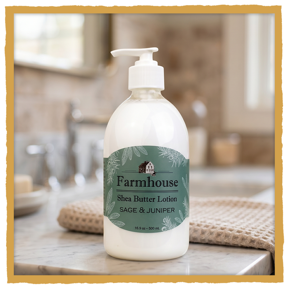 Farmhouse Shea Butter Lotion - Sage & Juniper