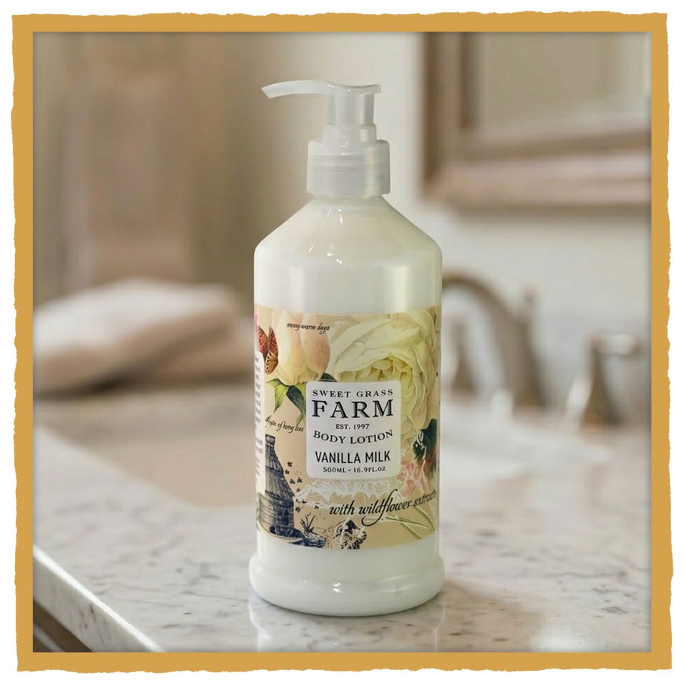 Body Lotion from Sweet Grass Farm - Vanilla Milk