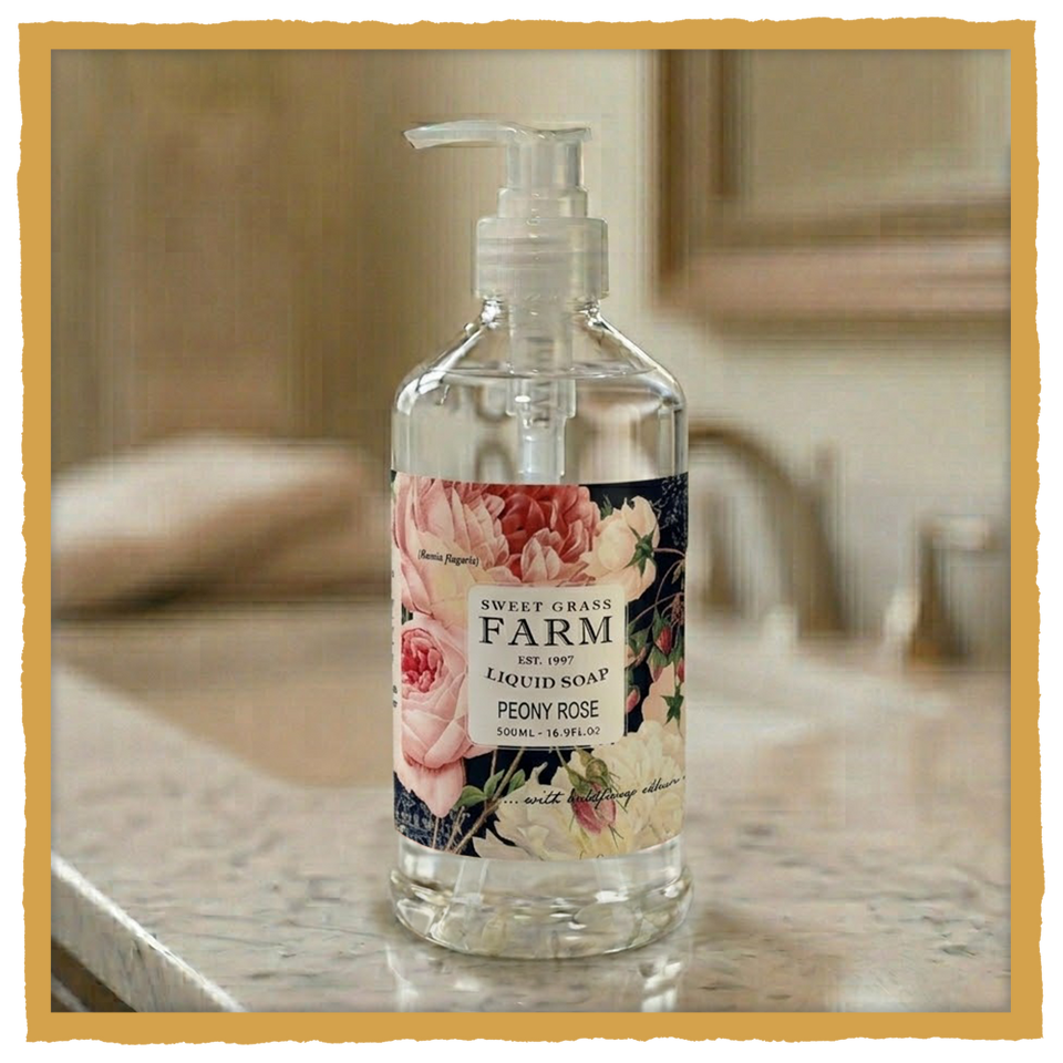 Sweet Grass Farm Liquid Soap - Peony Rose
