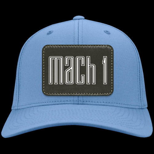 Mach 1 Logo (2021+) Leather Patch Twill Cap