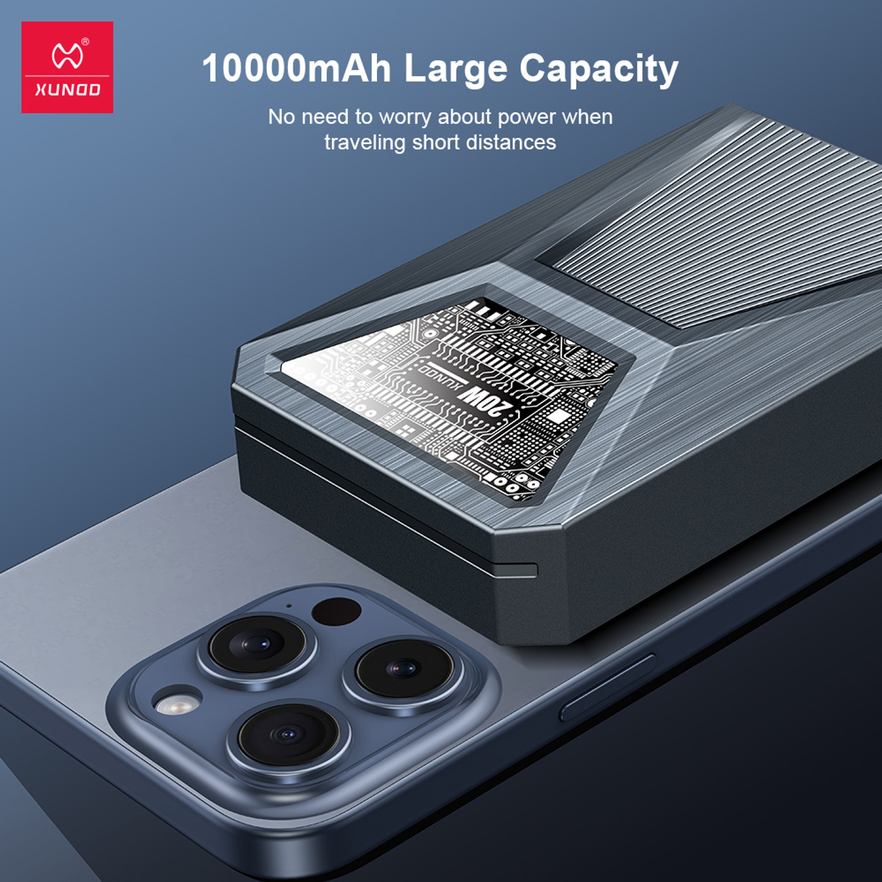 Cyber Magnetic Power Bank With Cable (10000mAh) - xunddusa