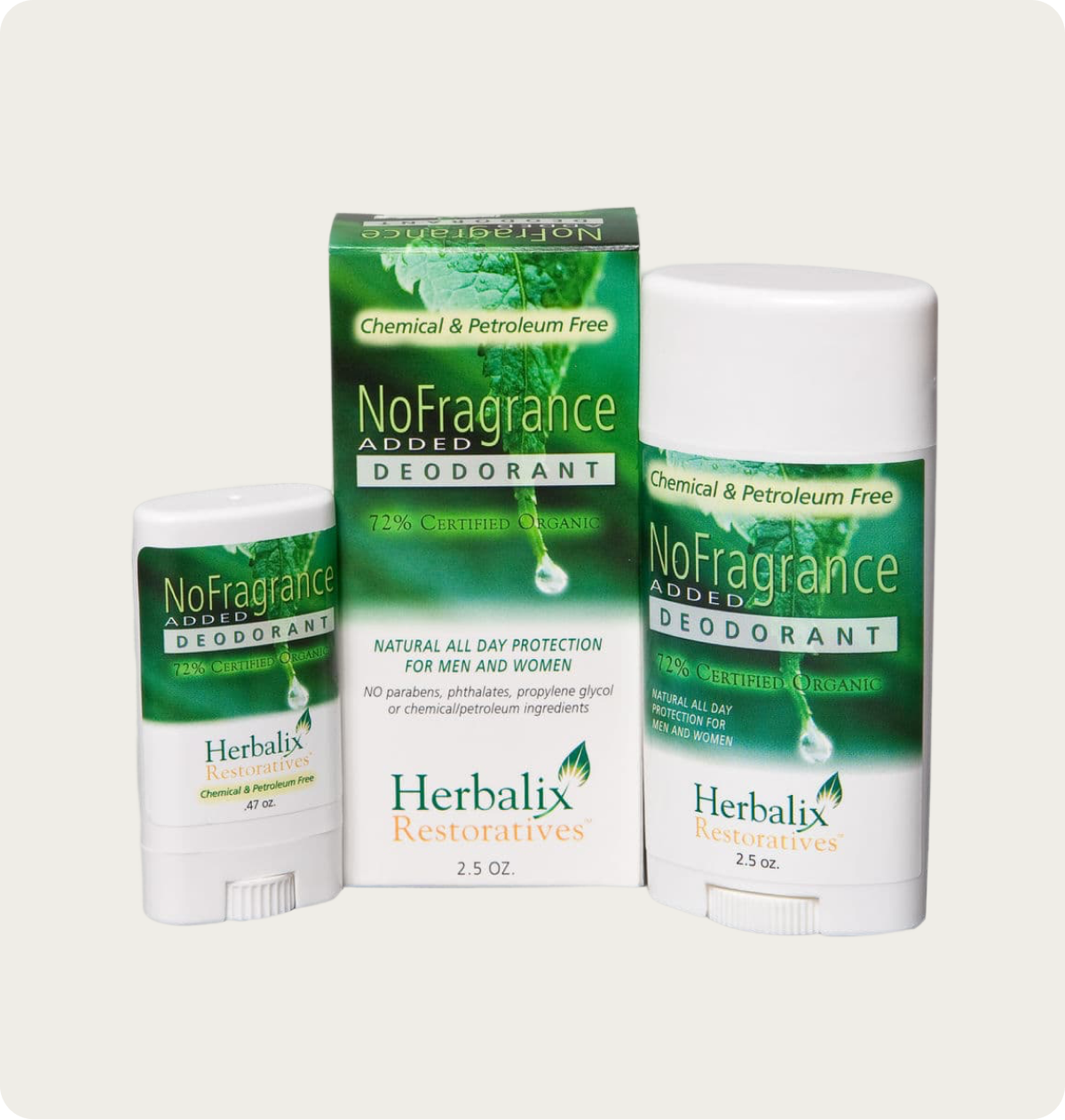 Herbalix Deodorant - No Added Fragrance (1/2 oz.) 