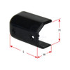 Gunwale Angled End Cap Plastic Black
