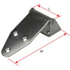 Hinges - Offset Strap - Stamped Stainless Steel - Triangle