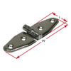 Hinge - Strap Light Duty - Stamped Stainless Steel