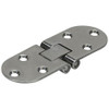 Hinge 304G Stamped S/Steel Dual Pivot Oval 30 x 84mm Even Split - Pair