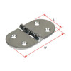 Hinge Cast Oval 75mm x 38mm Pair
