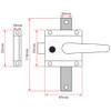 Rim Latch Set - Surface Mount